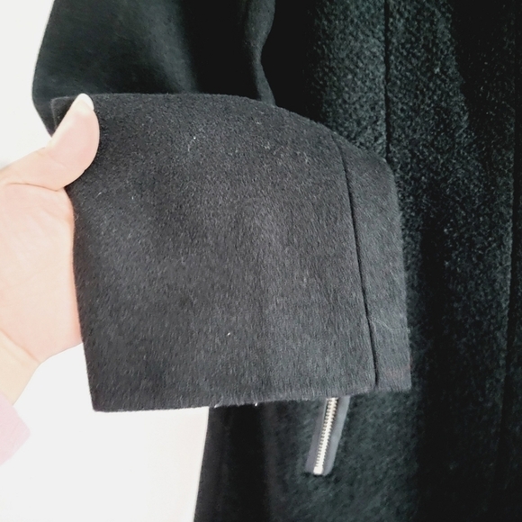 Tahari Black Wool Blend Coat - Picture 6 of 12